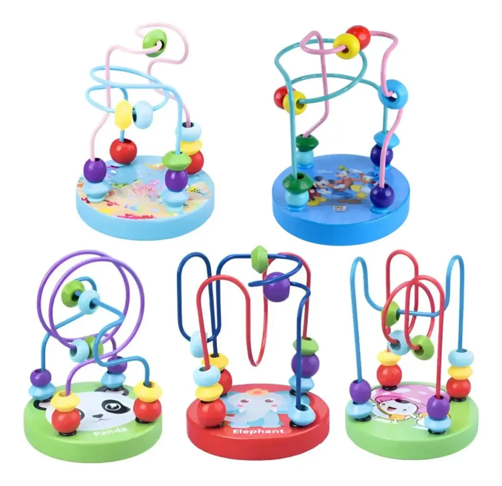 Aramado educativo pequeno Toy Mix com peças coloridas